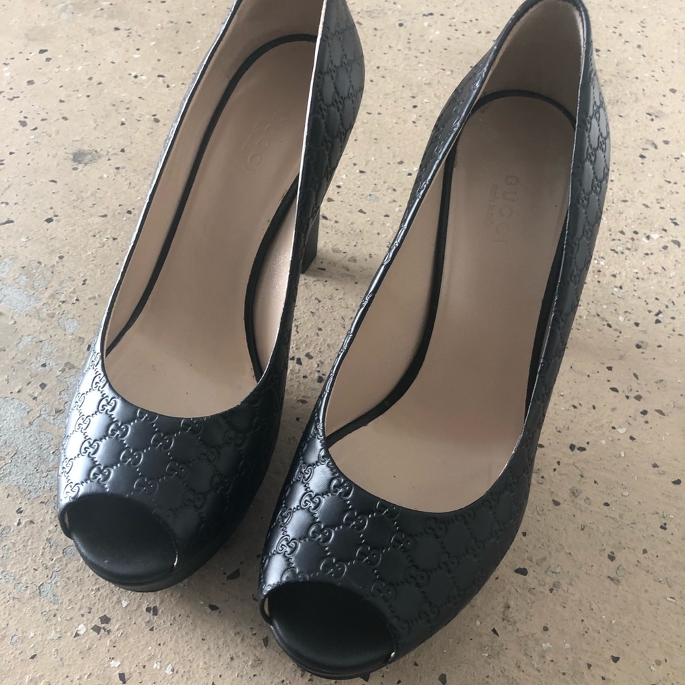 Gucci open-toed high heels
